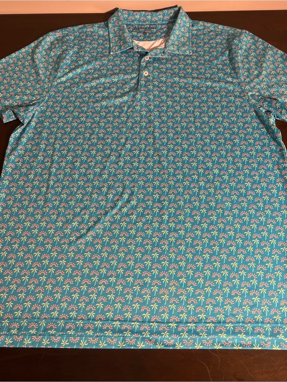 Chubbies The Secret Hangout Men’s Performance Polo Size XXL Teal